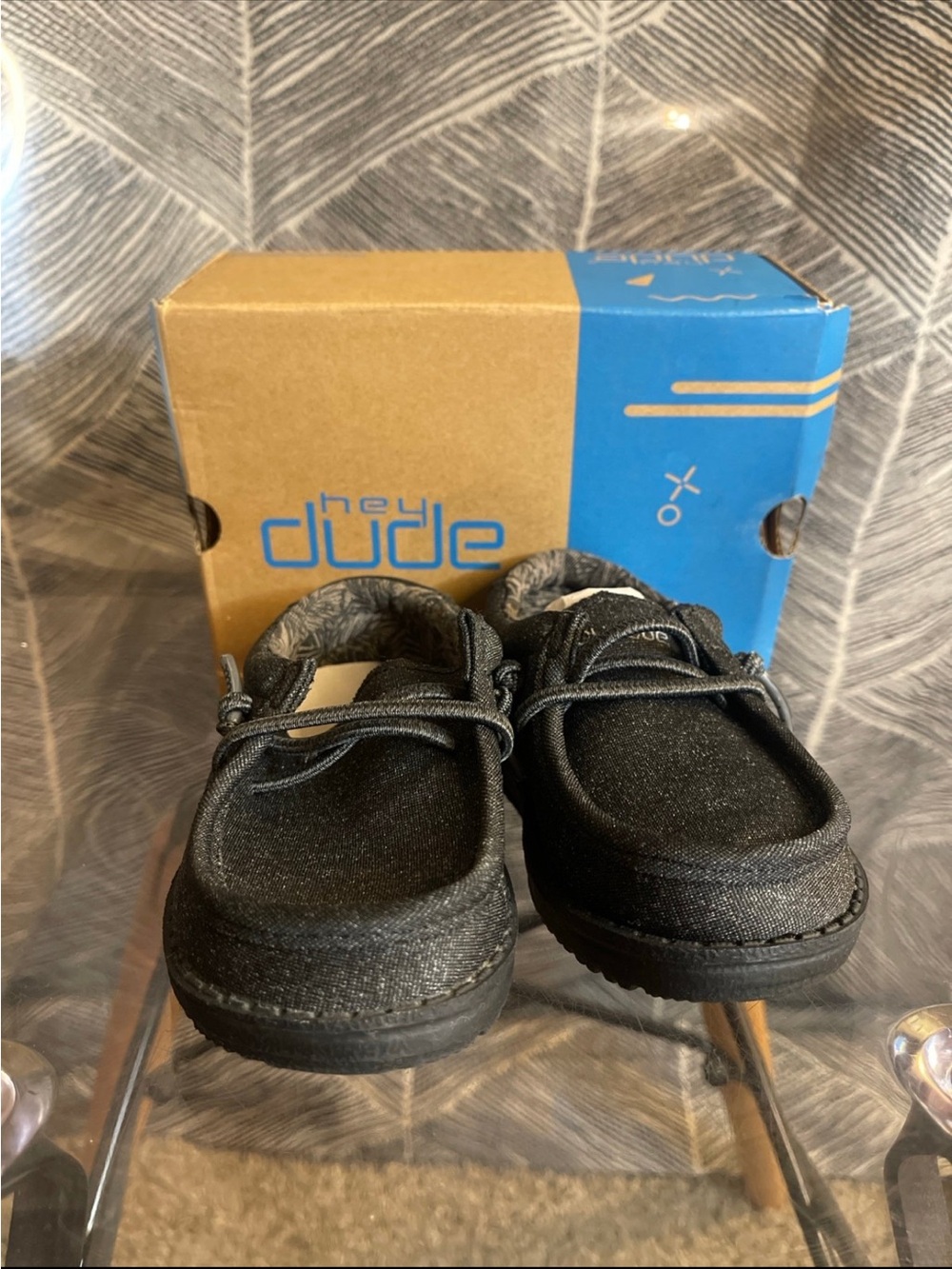 Hey Dude Kids Black Slip-On Casual Shoes